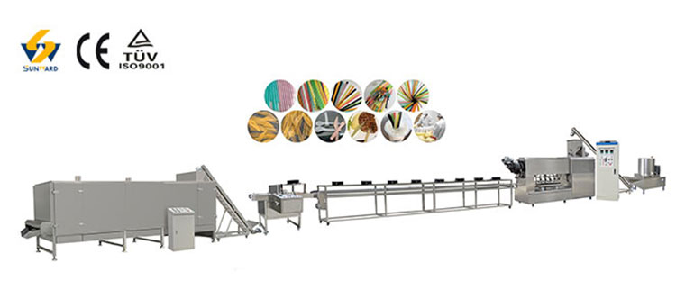 rice drinking straw production line